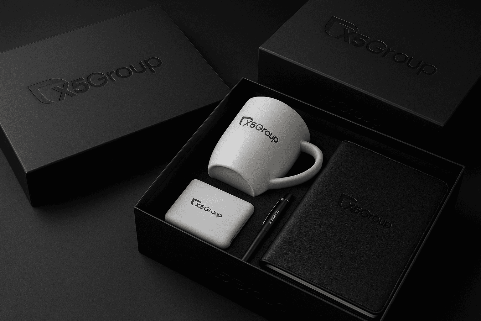 Подарочные наборы с логотипом для клиентов финансовой компании: премиум-комплекты корпоративного мерча